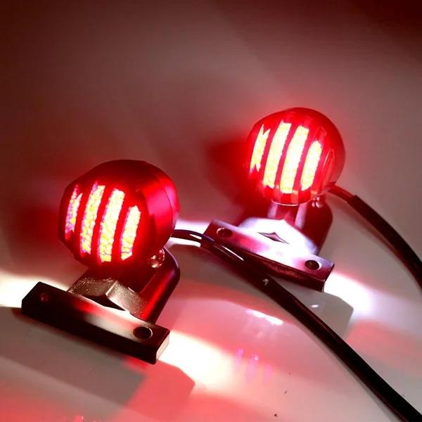 Small 12V Black LED Tail Light With Grill - Image 7