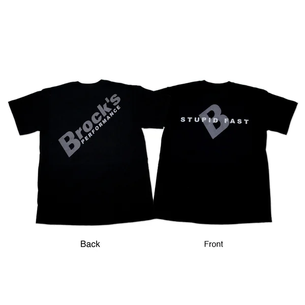 Small Brock's Shirt Black w/ Gray Logo