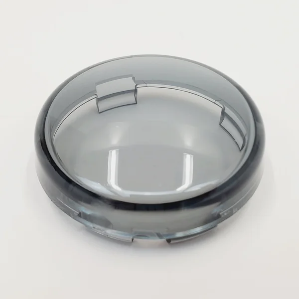 Smoked Bullet Turn Signal Lens for Harley Models - 2-3/8" Diameter POLYCARBONATE Lens for LEFT or RIGHT Side