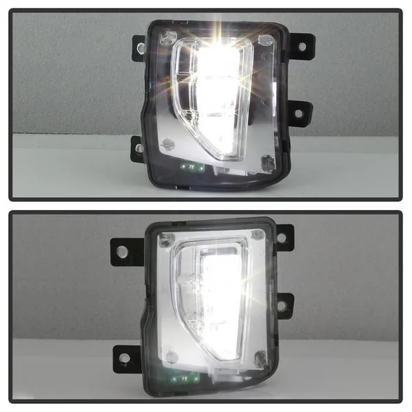 Spyder Chrome LED Fog Light Kit w/Switch2016-2018 Silverado 1500 - Image 8