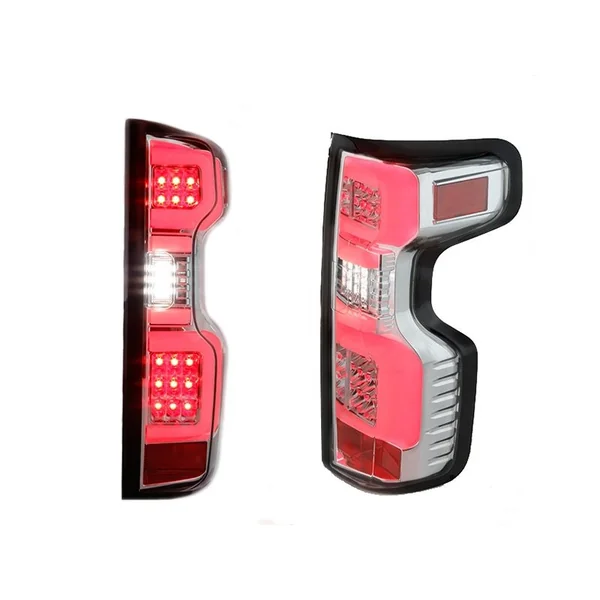 Spyder LED Tail Lights, Clear Lens and Chrome Housing2019-2021 Silverado 1500 w/ Factory Halogen Bulbs - Image 3
