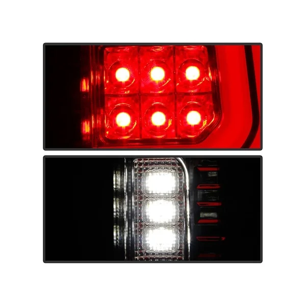 Spyder LED Tail Lights, Clear Lens and Chrome Housing2019-2021 Silverado 1500 w/ Factory Halogen Bulbs - Image 5