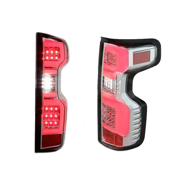 Spyder LED Tail Lights, Clear Lens and Chrome Housing2019-2021 Silverado 1500 w/ Factory LED Bulbs - Image 3
