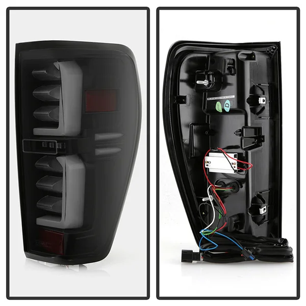 Spyder LED Tail Lights, Smoke Lens and Black Housing2019-2021 GMC Sierra 1500 w/ Factory Halogen Bulbs - Image 5