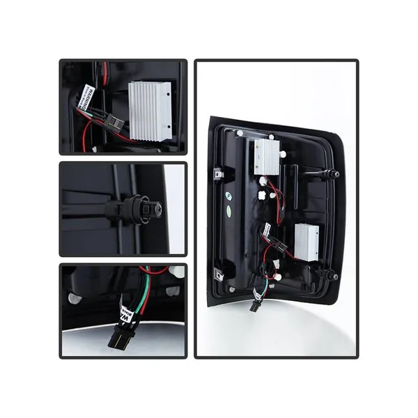 Spyder LED Tail Lights, Smoked Lens and Black Housing2014-2018 Silverado 1500, 2015-2019 Silverado 2500HD/3500HD - Image 5