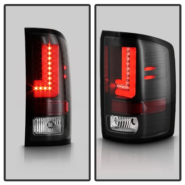 Spyder LED Tail Lights w/ Chrome Reflector, Clear Lens and Black Housing2014-2018 GMC Sierra 1500, 2015-2019 GMC Sierra 2500HD/3500HD - Image 2