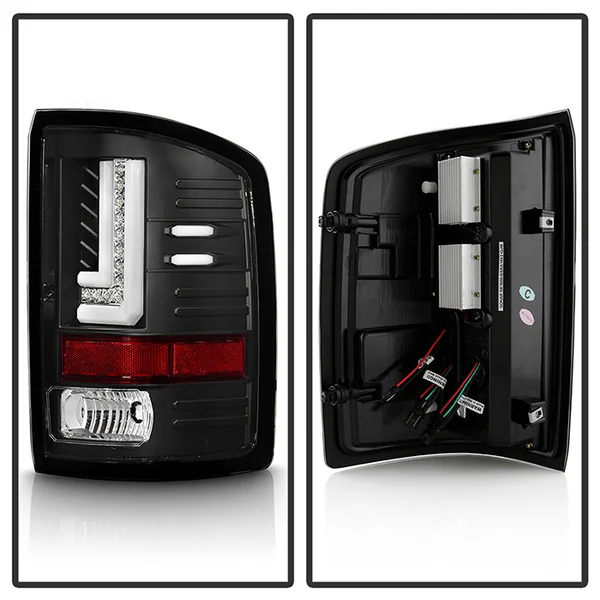 Spyder LED Tail Lights w/ Chrome Reflector, Clear Lens and Black Housing2014-2018 GMC Sierra 1500, 2015-2019 GMC Sierra 2500HD/3500HD - Image 3