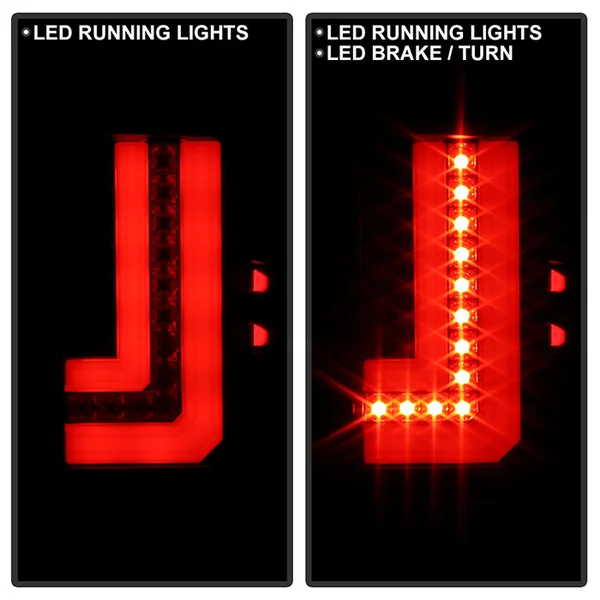 Spyder LED Tail Lights w/ Chrome Reflector, Clear Lens and Black Housing2014-2018 GMC Sierra 1500, 2015-2019 GMC Sierra 2500HD/3500HD - Image 5