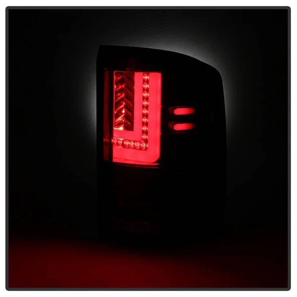 Spyder Light Bar LED Tail Lights w/ Chrome Reflectors, Clear Lens and Red Housing2016-2018 GMC Sierra 1500, 2016-2019 GMC Sierra 2500HD/3500HD - Image 2