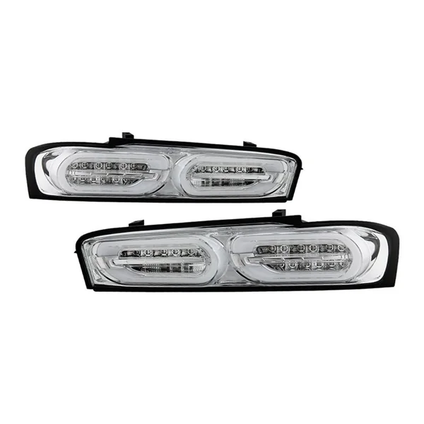 Spyder Sequential LED Tail Lights, Clear Lens and Chrome Housing2016-2018 Camaro RS w/o Factory Halogens
