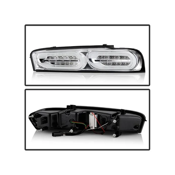 Spyder Sequential LED Tail Lights, Clear Lens and Chrome Housing2016-2018 Camaro RS w/o Factory Halogens - Image 2