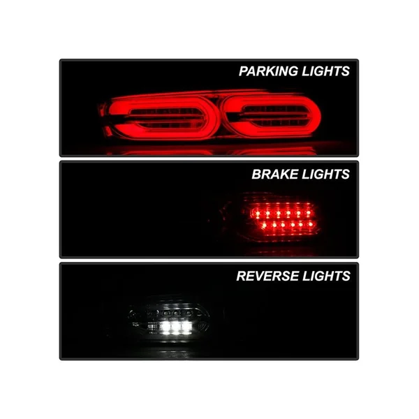 Spyder Sequential LED Tail Lights, Clear Lens and Chrome Housing2016-2018 Camaro RS w/o Factory Halogens - Image 5