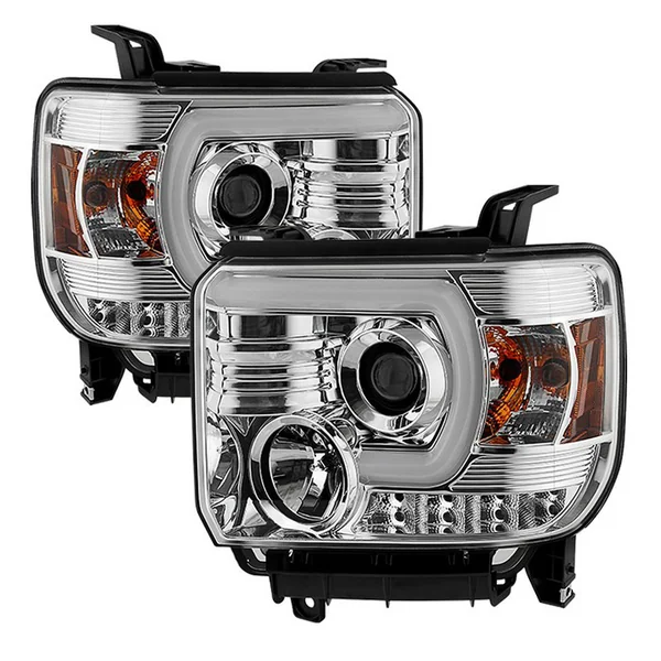 Spyder Signature Series Projector Headlights w/ CCFL Light Bar, Chrome2014-2015 GMC Sierra 1500