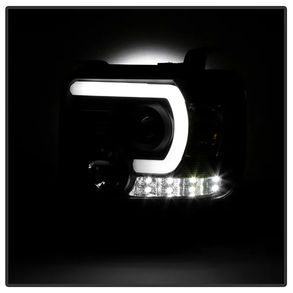 Spyder Signature Series Projector Headlights w/ Factory Daytime Running Lights, Black2014-2018 GMC Sierra 1500, 2500HD & 3500HD - Image 5