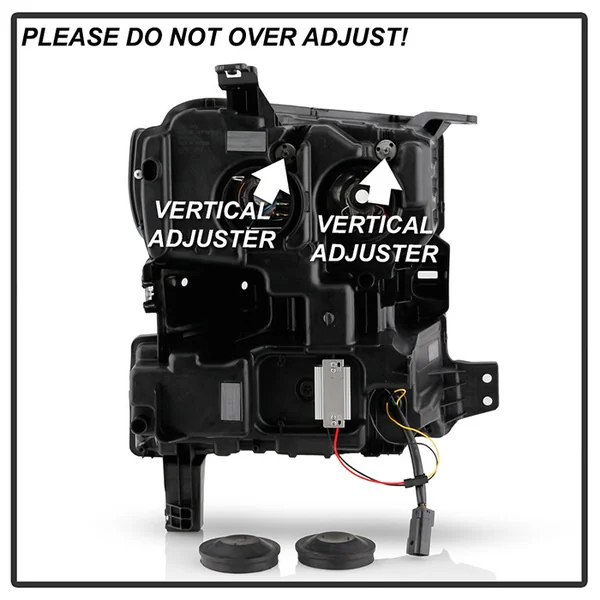 Spyder Signature Series Projector Headlights w/ Sequential LED Turn Signals, Chrome2019-2021 Silverado 1500 - Image 4