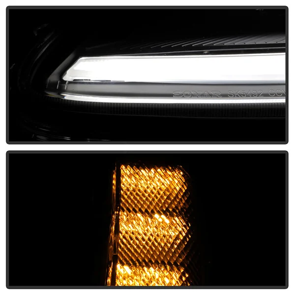 Spyder Signature Series Sequential Headlights, Clear Lens and Black Housing2005-2013 Corvette - Image 7