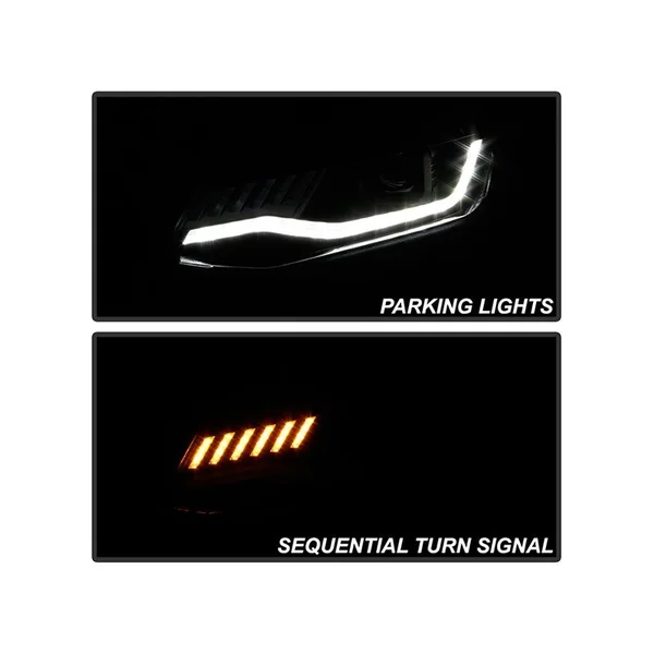 Spyder Signature Series Sequential Headlights, Clear Lens and Black Housing2016-2018 Camaro w/ RS Package - Image 6