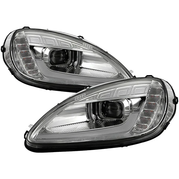 Spyder Signature Series Sequential Headlights, Clear Lens and Chrome Housing2005-2013 Corvette