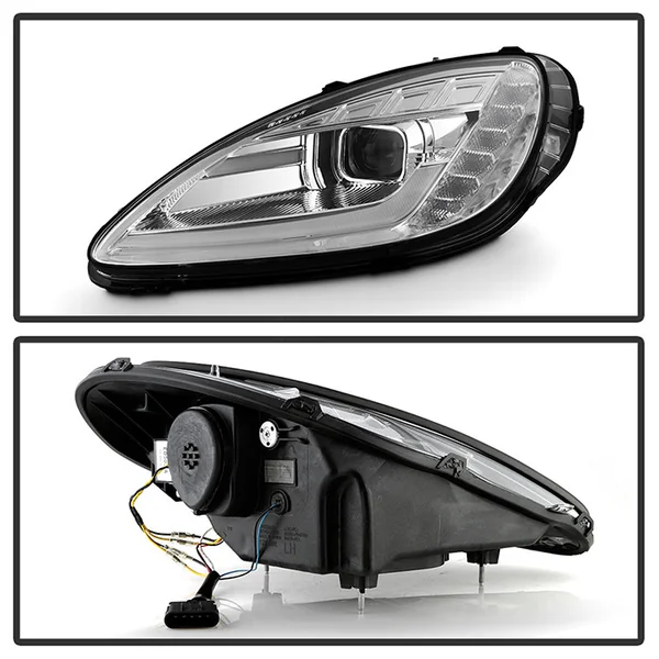 Spyder Signature Series Sequential Headlights, Clear Lens and Chrome Housing2005-2013 Corvette - Image 2