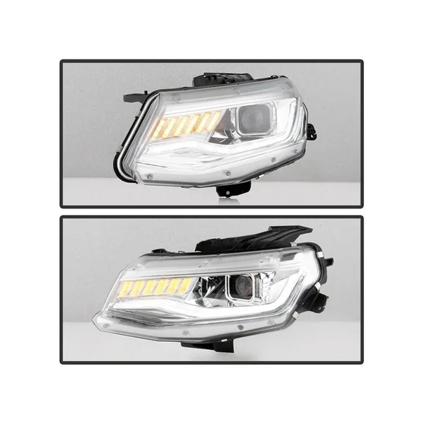 Spyder Signature Series Sequential Headlights, Clear Lens and Chrome Housing2016-2018 Camaro w/o RS Package - Image 3