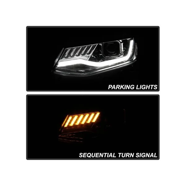 Spyder Signature Series Sequential Headlights, Clear Lens and Chrome Housing2016-2018 Camaro w/o RS Package - Image 6
