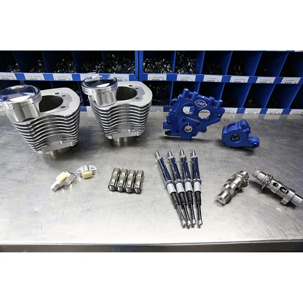S&S 100" Power Package Kit Chain Drive for 1999-2006 Harley Twin Cam - Silver - Image 2