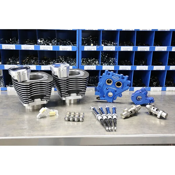 S&S 110" Power Package Kit Gear Drive for 2007-2017 Harley Twin Cam - Black - Image 2