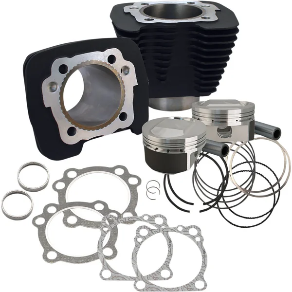 S&S 1250CC Conversion Kit for 1986-2021 Harley Sportster - 11.2:1 - Wrinkle Black
