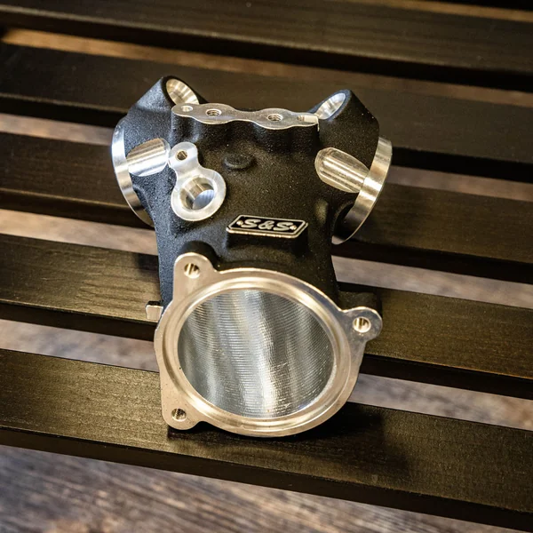 S&S 55mm CNC Ported Performance Manifold for 2017-2023 Harley M8 - Image 3