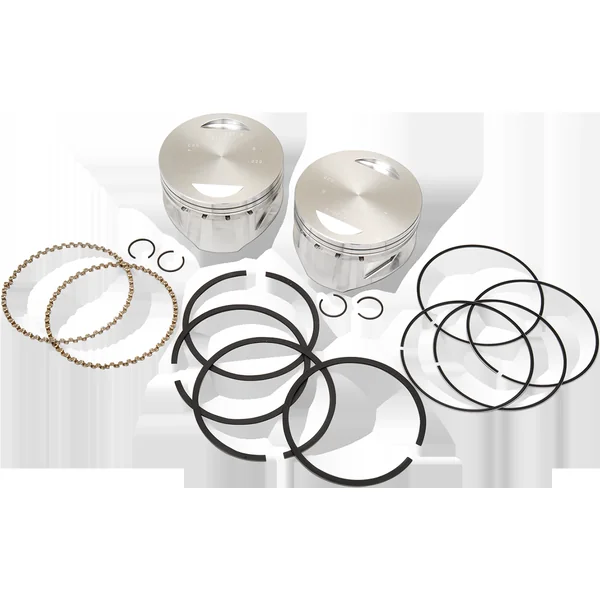 S&S Cycle® Aluminum Piston Kit for 1999-2006 Harley Touring FLH, FLT; Dyna FXD; Softail FLS, FXS Models, with Pistons, Rings, Wrist Pins, and Clips - Made in U.S.A. - 106-3688 - Image 8