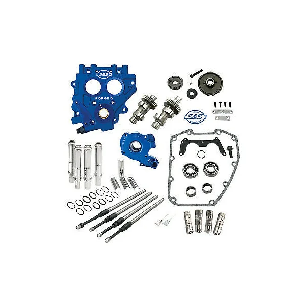 S&S Cycle® Cam Chest Kit for 2017+ Harley Chain-Drive, Oil-Cooled M8 Models, with Chrome Pushrod Tubes, 550 Cam and All Hardware - Made in U.S.A. - 310-1082B