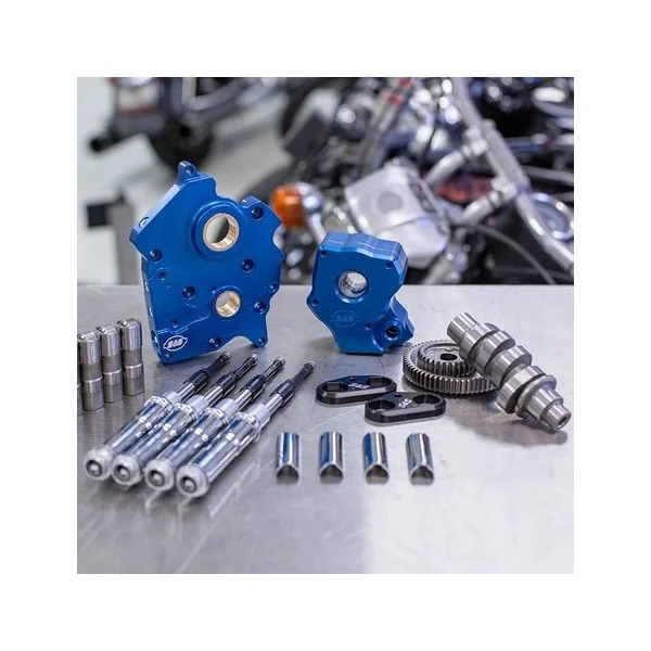 S&S Cycle® Chrome 475G Cam Chest Kit for 2017+ Harley Models with Twin-Cooled, Gear Drive Milwaukee-8 Engines, with Chrome Pushrods, Gaskets, Bearings, and Hardware - Made in U.S.A. - 310-1002A
