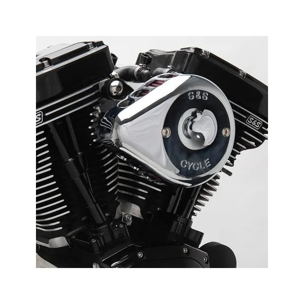 S&S Cycle® Chrome Mini Teardrop Stealth Air Cleaner Kit for 2007-2019 Harley Sportster XL Models - Made in U.S.A. - 170-0439C