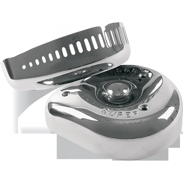 S&S Cycle® Chrome Teardrop Air Cleaner Kit fits 1991-2006 Harley Sportster XL Models with Stock CV Carburetor, with All Necessary Hardware - Made in U.S.A. - 17-0448 - Image 4