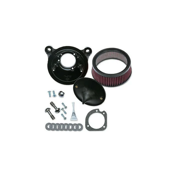 S&S Cycle® Gloss Black Super Stock™ Stealth Air Cleaner Kit for 2007-2019 Harley Sportster XL Models - Made in U.S.A. - 170-0302E