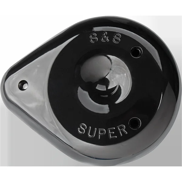 S&S Cycle® Gloss Black Teardrop Air Cleaner Cover for S&S Stealth Air Cleaner Kits - Made in U.S.A. - 170-0384A