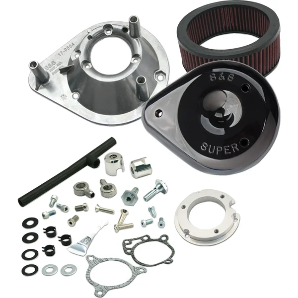 S&S Cycle® Gloss Black Teardrop Air Cleaner for 1991-2006 Harley Sportster XL Models with Stock CV Carburetor, with Hardware - Made in U.S.A. - 170-0182A - Image 10