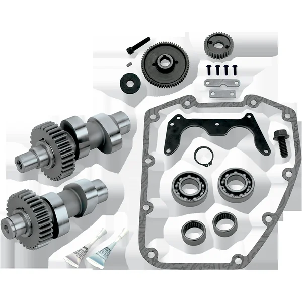 S&S Cycle® Raw 551 Series Gear Drive Cam Kit for 1999-2006 Harley Models with Twin Cam Engine (Except 2006 Dyna Models), with All Necessary Hardware - Made in U.S.A. - 330-0100