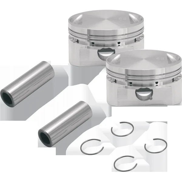 S&S Cycle® Standard Bore Forged High Compression Aluminum 89" Piston Kit for 1984-1999 Harley Models with Evolution-Style Big Twin Motors, with All Necessary Hardware - Made in U.S.A. - 106-5554