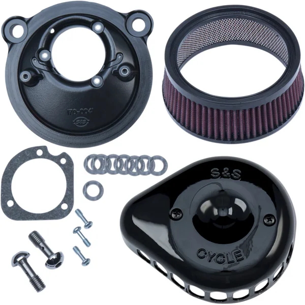 S&S Mini Teardrop Stealth Air Cleaner Kit for 2007-2020 Harley Sportster - Black