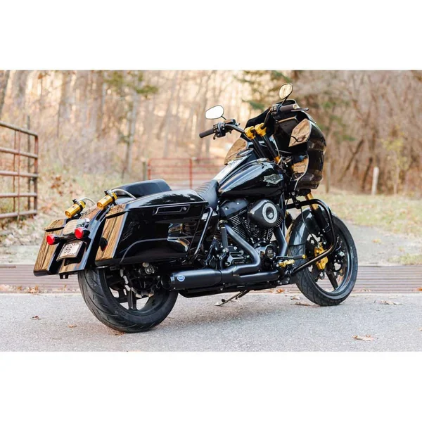 S&S Qualifier 2-1 50-State Exhaust for 2017-2024 Harley Touring - Black - Image 2