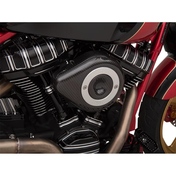 S&S Stealth Air Cleaner Cover - Mini Tear-Drop Carbon Fiber