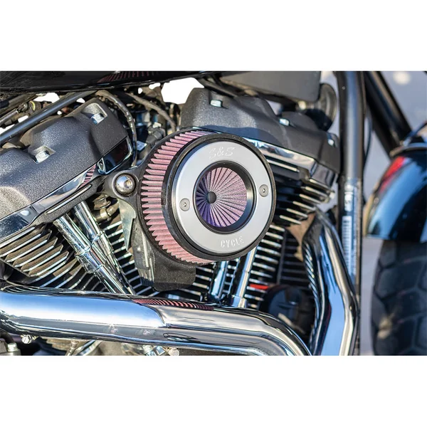 S&S Stealth Air Stinger Air Cleaner Kit for 2017-2024 Harley M8 - S&S Ring Cover - Image 4