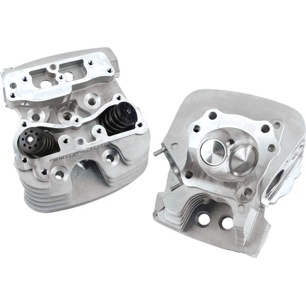 S&S Super Stock 89cc Cylinder Heads for 2006-2017 Harley Twin Cam - Silver - Image 2