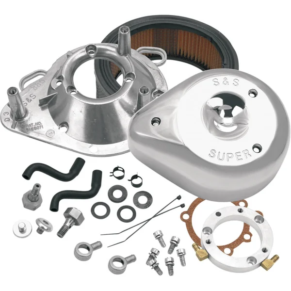 S&S Teardrop Air Cleaner Kit for 1993-2006 Harley Big Twin - Chrome