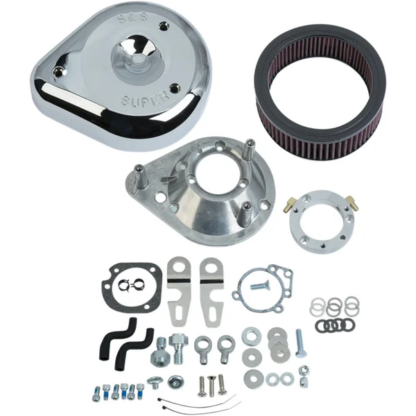 S&S Teardrop Air Cleaner Kit for 2007-2020 Harley Sportster Stock EFI- Chrome