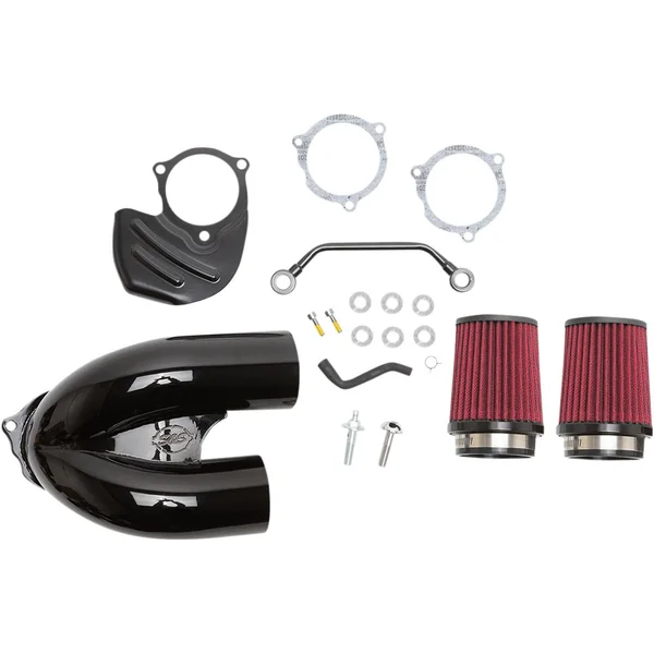 S&S Tuned Induction Air Cleaner Kit for 2017-2023 Harley M8 - Gloss Black