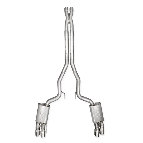 Stainless Works 3" Legend Cat-Back Exhaust w/ X-Pipe & Quad Tips, Performance Connect2024-2026 Mustang GT & Dark Horse w/ Active Exhaust
