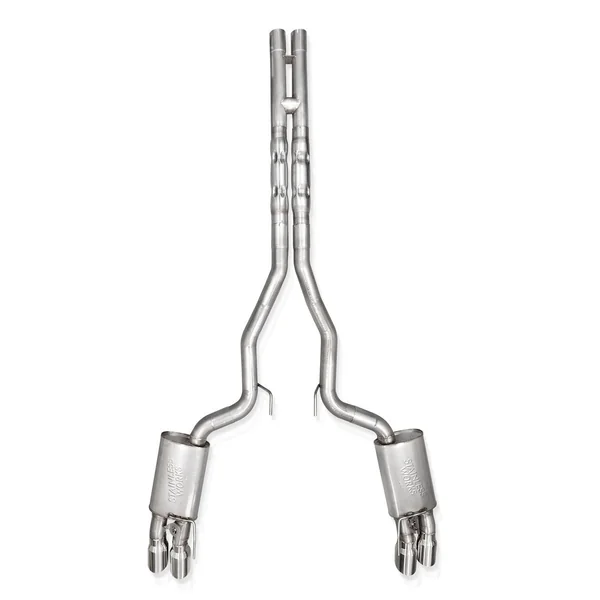 Stainless Works 3" Redline Cat-Back Exhaust w/ H-Pipe & Quad Tips, Performance Connect2024-2026 Mustang GT & Dark Horse w/ Active Exhaust
