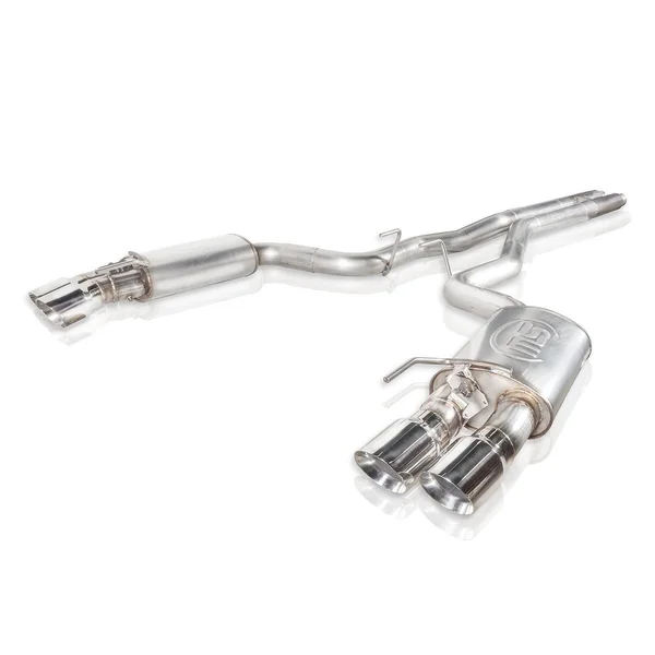 Stainless Works 3" Redline Cat-Back Exhaust w/ X-Pipe & Quad Polished Tips, Performance Connect2018-2023 Mustang GT w/o Active Exhaust